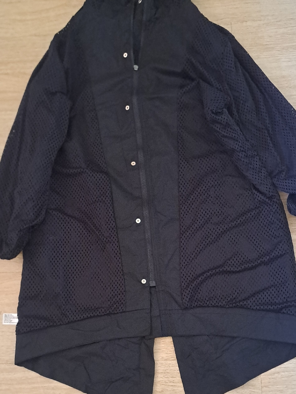 LAB JOY Women's Black Hooded thin rain  Jacket. - Picture 9 of 10